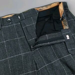 NEW Murano Alex Slim Fit Pants Windowpane Trousers